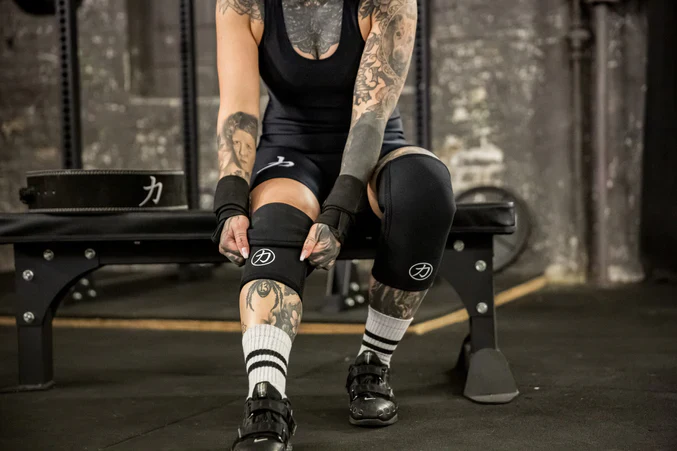 7MM Inferno Knee Sleeves - Black - Image 5