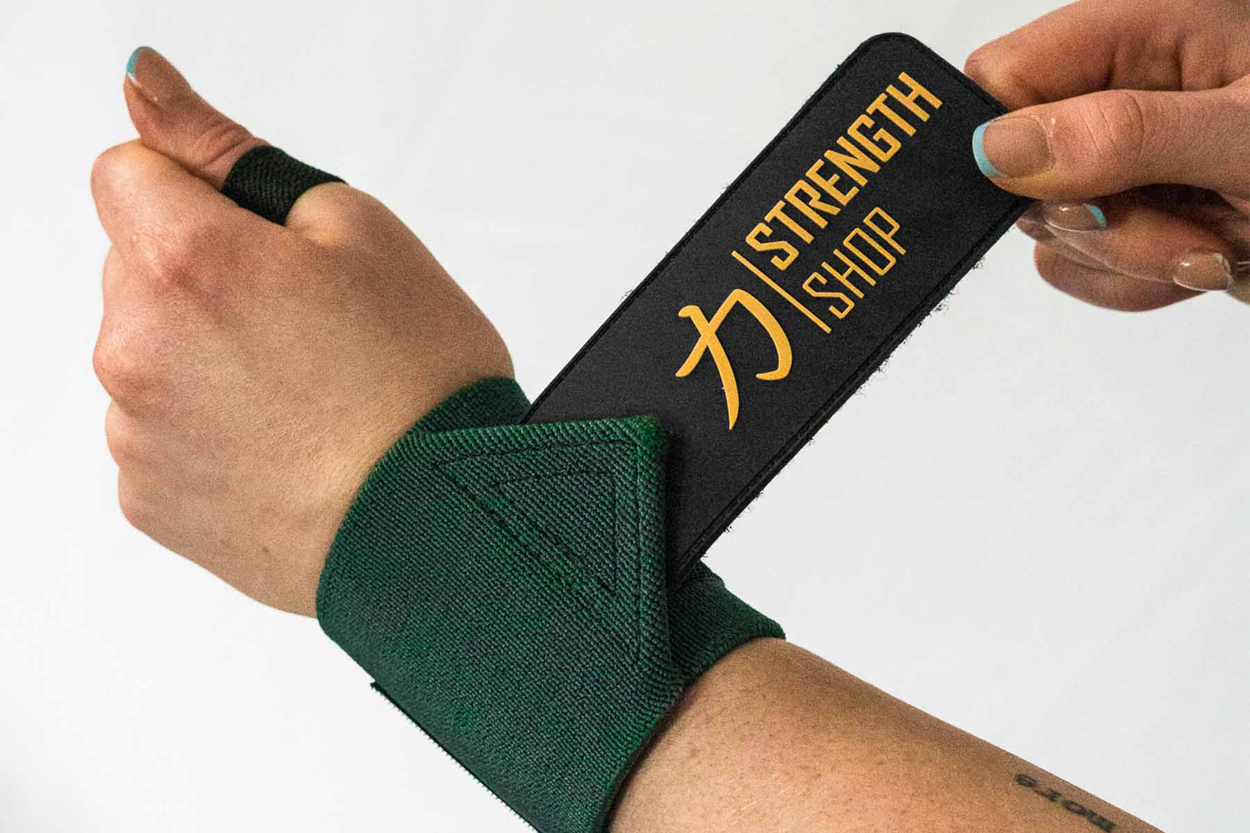 Medium Wrist Wraps - Vintage Green - Image 10