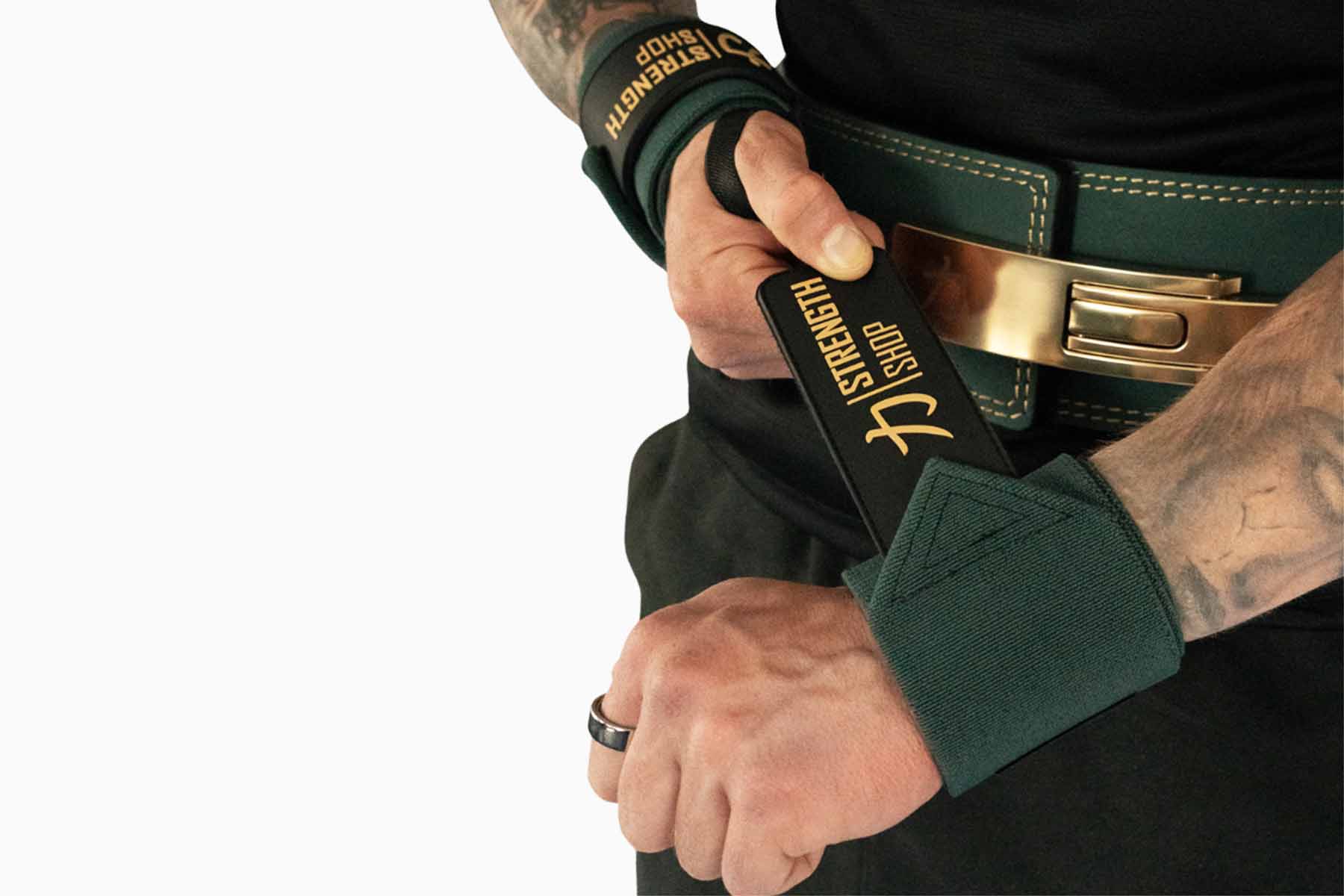 Medium Wrist Wraps - Vintage Green - Image 4